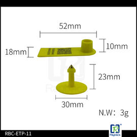 Goat RFID Animal Ear Tags , Two Pieces Livestock Tracking Tag ETP11