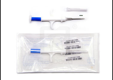 Icar Certified Animal Id Microchip Syringe 1.4 * 8mm Chip Size Pet Identification