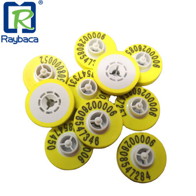 ISO11784/85 Ear Tag Waterproof Round Shape Ear Tags For Animal Livestock
