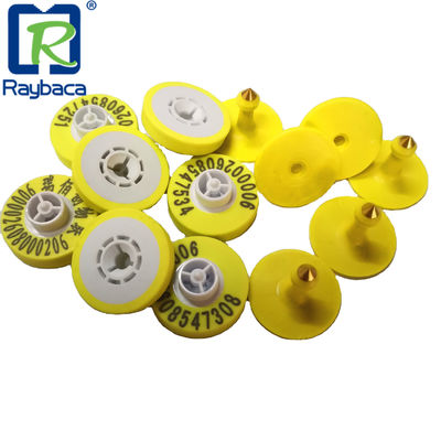ISO11784/85 Ear Tag Waterproof Round Shape Ear Tags For Animal Livestock