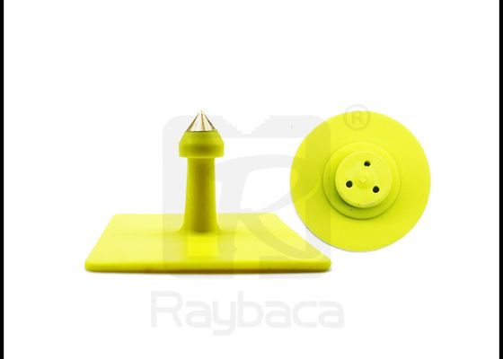 Square Shape Dia30mm TPU Pig Ear Tags For Animal Identification